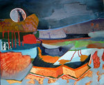 Nachtsafari, 100x120, Taman Negara